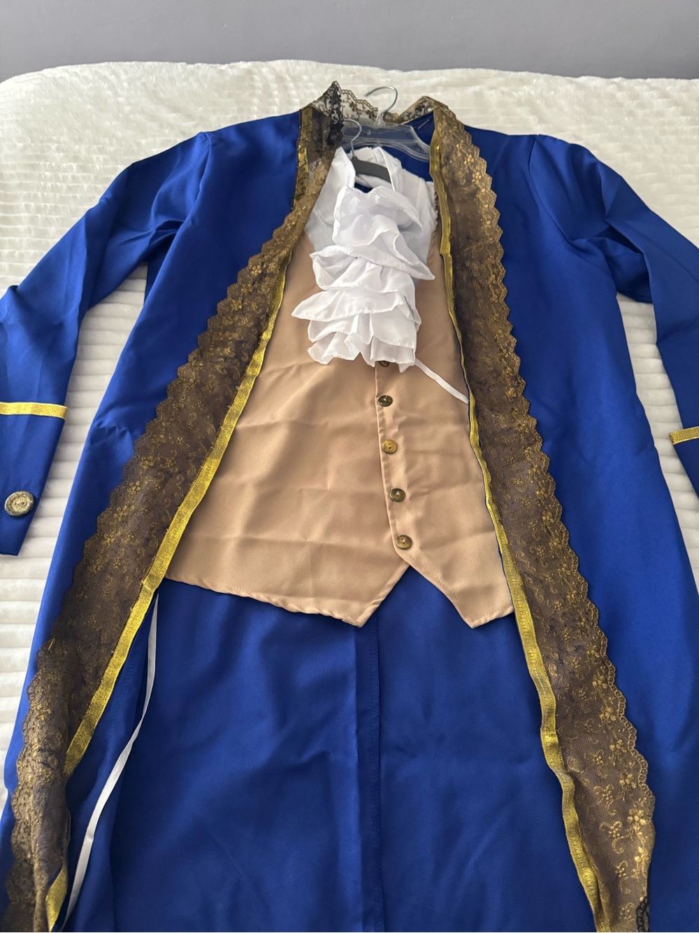 Beauty & The Beast Inspired Beast Costume Blue Coat Mask Set